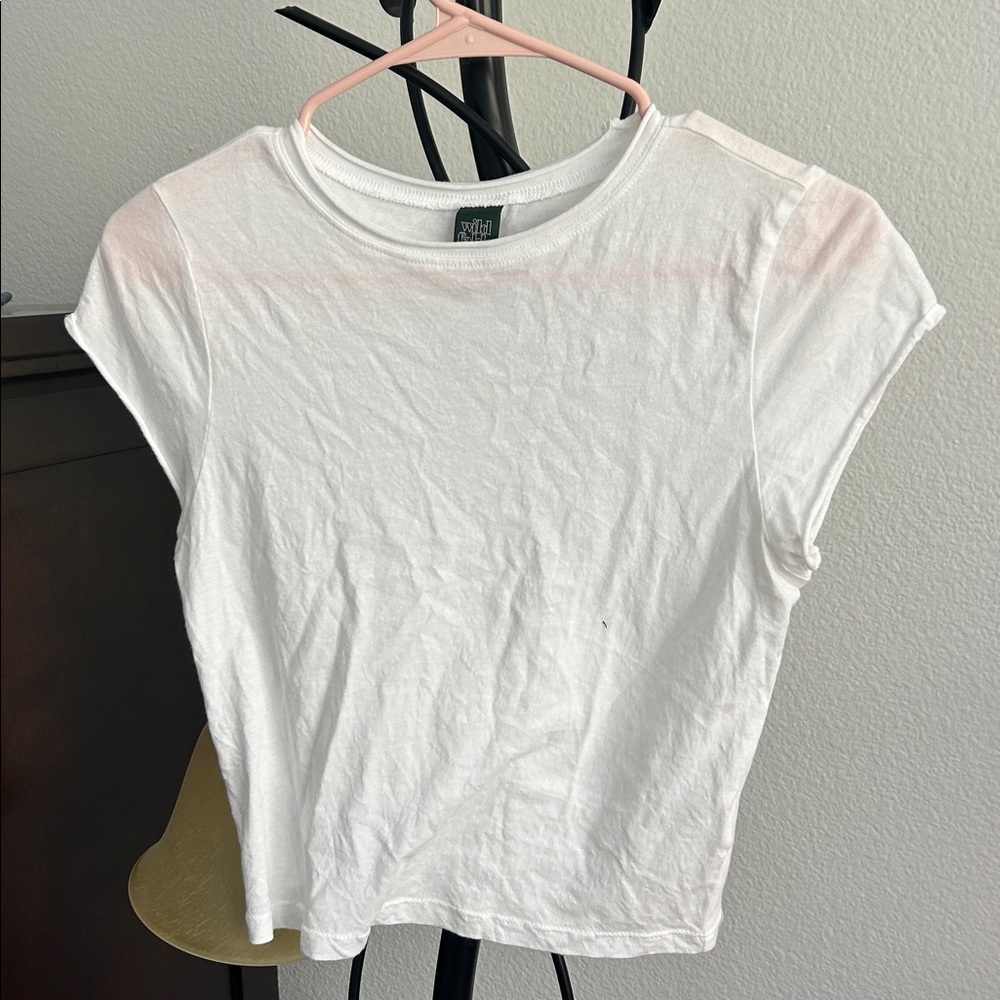 Wild Fable White Crop Top